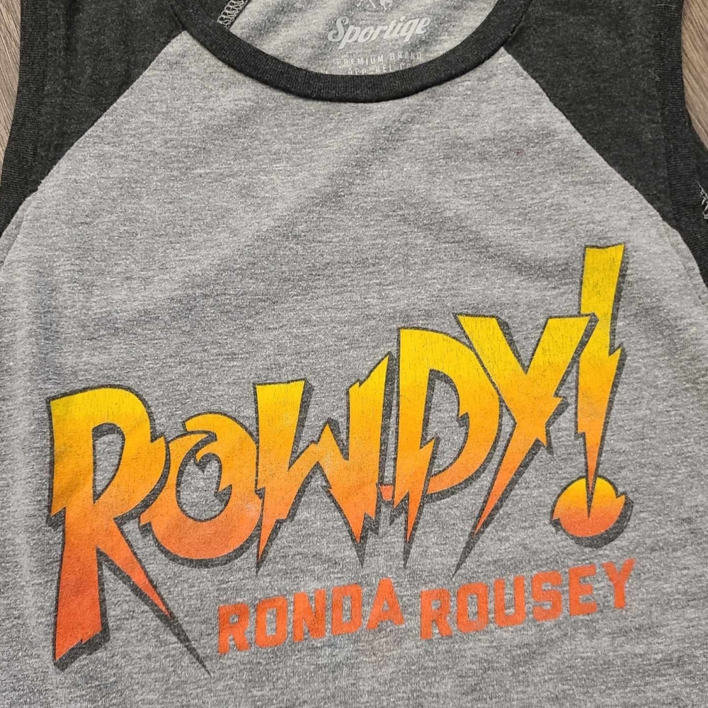 Rowdy Ronda Rousy Wrestler Tank Top Size Large - Picture 2 of 3